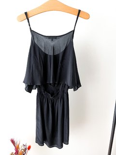 Vestido Etiqueta Negra Seda Talle S - tienda online