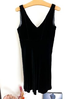 Vestido De Chiffon Negro Dkny Talle 6 - comprar online