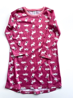 Camison Old Navy Rosa Estampa Bull Dogs Talle 5 Años