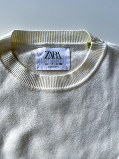 Sweater Zara Niña Crudo Mangas Con Transparencia T 7 Años en internet