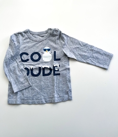 Remera Gap Bebe Gris Estampa Cool Dude Talle 18-24 Meses