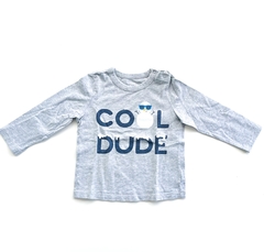 Remera Gap Bebe Gris Estampa Cool Dude Talle 18-24 Meses - comprar online