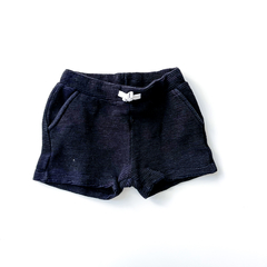 Short Zara Niño Negro Texturado Talle 18-24 Meses