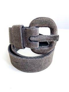 Cinturon gris gamuza - comprar online