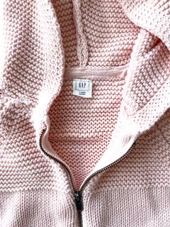 Cardigan Gap Niñas Tejido Rosa Talle 4 Años Con Capucha - comprar online