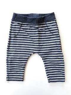 Jogging Zara Bebe Rayado Gris Y Blanco Talle 3-6 Meses