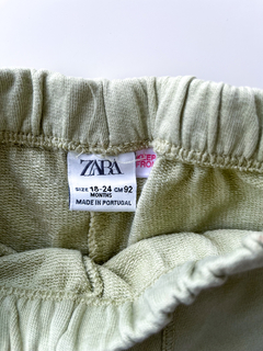 Short Jogging Zara Niños Verde Talle 18-24 Meses en internet