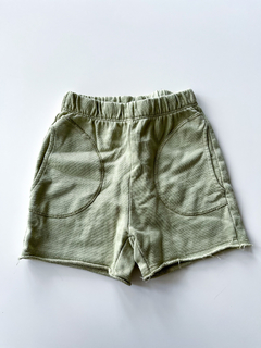 Short Jogging Zara Niños Verde Talle 18-24 Meses