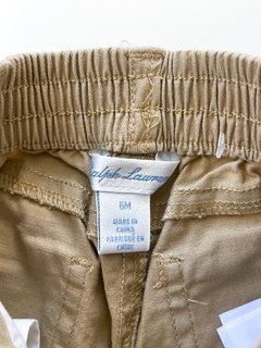 Pantalon Polo Ralph Lauren Bebe Beige Con Cinturon T 6 Meses en internet