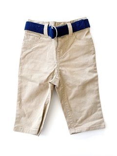 Pantalon Polo Ralph Lauren Bebe Beige Con Cinturon T 6 Meses