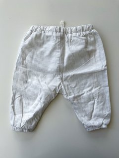 Pantalon Blanco Con Rayas Gris Clarito Zara Bebe Talle 3-6 M - comprar online