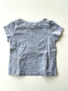 Remera H&m Niñas Gris Basica Talle 2 - 4 Años en internet