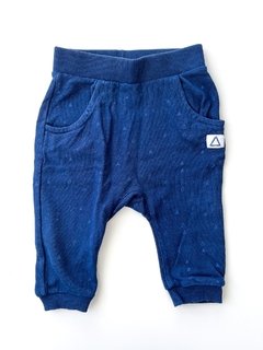 Pantalon Jogging Azul Estampado Hym Bebe Talle 6-9 Meses