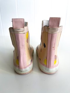 Botas De Lluvia Hym Niña Rosa Con Lunares Talle 22 / 5us - tienda online