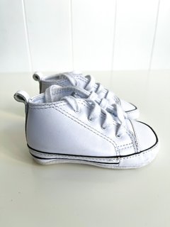 Zapatillas De Cuero Converse Botita Blancas Talle 4us