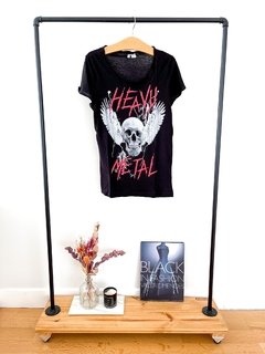 Remera Hombre Negra Hym Estampa Heavy Metal Talle S