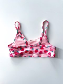 Bikini Hym Niña Estampado Frutillas Rosa Talle 2-4 Años - FASHION MARKET BA