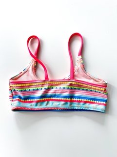 Bikini Hym Niña Estampada Rosa Fluor Talle 2-4 Años en internet