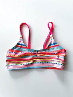 Bikini Hym Niña Estampada Rosa Fluor Talle 2-4 Años - comprar online