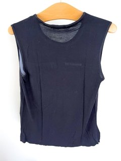 Musculosa Zara Negra Estampa Con Brillo Talle S en internet