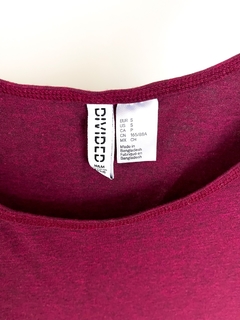 Musculosa Bordo Melange Hym Talle S - FASHION MARKET BA