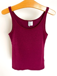 Musculosa Bordo Melange Hym Talle S - comprar online