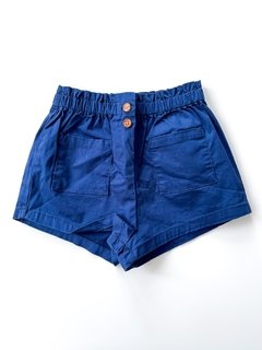 Short Zara Azul con Botones Talle 4-5 Años