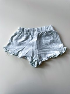 Short De Verano Celeste Con Volados Zara Niña Talle 4-5 Años - comprar online