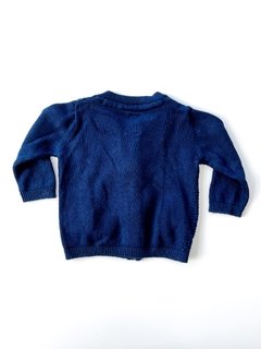 Cardigan Zara Bebe Azul Con Cierre Talle 9-12 Meses - comprar online