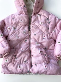 Campera De Abrigo Hym Niña Reversible Beige Y Rosa T 6 Años - tienda online