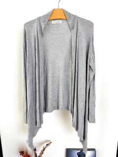 Cardigan Jazmin Chebar Gris Talle 1 - comprar online