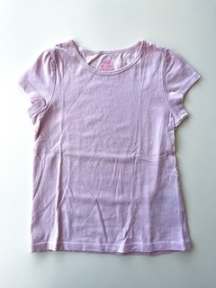 Remera Manga Corta Hym Niña Rosa Lisa Talle 4-6 Años