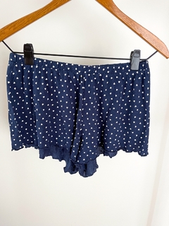 Pijama Conjunto Hym Azul Estampa Corazones Talle S en internet