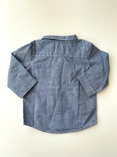 Camisa A Cuadros Azul Hym Niño Bebe Talle 6-9 M - comprar online