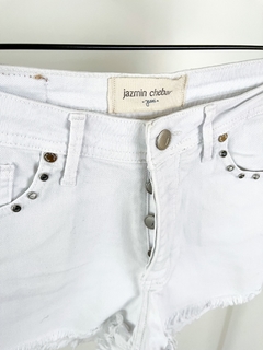 Short De Jean Jazmin Chebar Blanco Talle 24 - FASHION MARKET BA