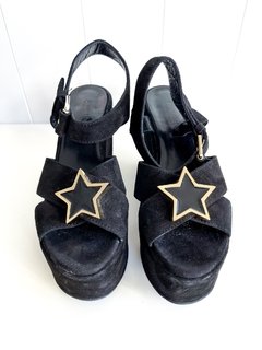 Zapatos Con Plataforma De Gamuza Jazmin Chebar Talle 39 - tienda online