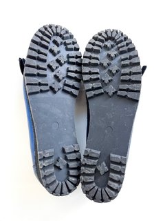 Mocasines Con Plataforma Azul Brilloso Maria Cher Talle 39 - tienda online