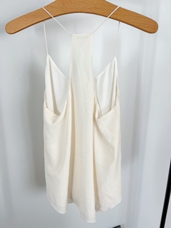 Top Musculosa De Seda Club Monaco Blanco Talle S en internet