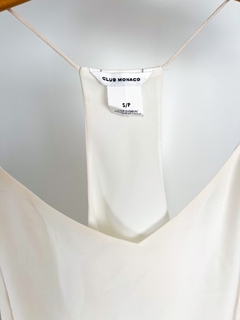 Top Musculosa De Seda Club Monaco Blanco Talle S - FASHION MARKET BA