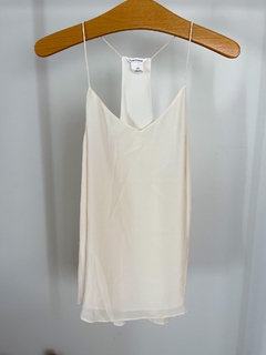 Top Musculosa De Seda Club Monaco Blanco Talle S - comprar online