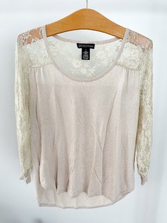 Sweater Con Mangas De Encaje 2 Colores - Traido Usa - FASHION MARKET BA