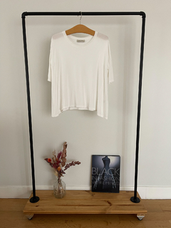 Remera Jazmin Chebar Blanca De Viscosa Talle 1