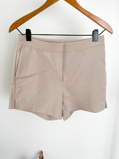 Short Sastrero Etiqueta Negra Beige Talle S - comprar online