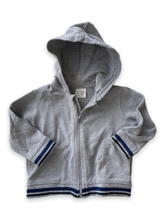 Buzo Campera Zara Bebe Gris Talle 12-18 Meses