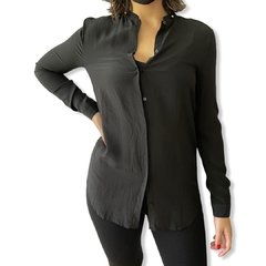 Camisa Negra Hugo Boss Mujer 100% Seda Importada - comprar online