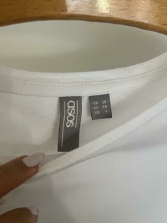 Remera mujer blanca manga larga Asos basica Talle 6 us - comprar online