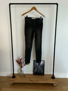 Jean mujer gris oscuro Hollister super skinny talle s