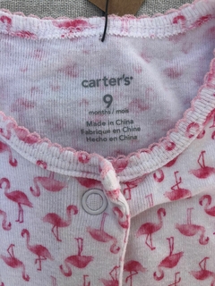 Body blanco manga larga estampado de flamento Carter´s 9 meses - comprar online