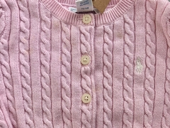 Sweater tejido rosa Ralph Lauren Talle 9 meses - FASHION MARKET BA