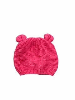 Gorro de lana BabyGap rosa con orejitas Talle 6-12meses